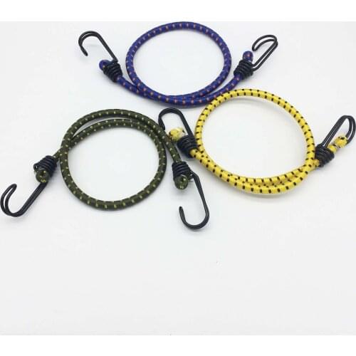 1 Piece 8mm *60cm bungee elastic cords, Elastic Rope Tied High Luggage Rope with hook in both end