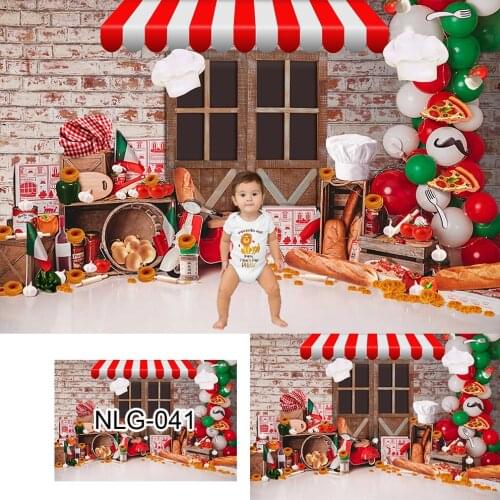 Photography Backdrop 1st Birthday Party Chef Bakers Photo Background Baking Cookie Baby Shower Decorations Cake Smash Props