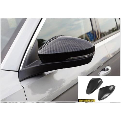 ABS Chrome Rearview Mirror Cover Styling For Volkswagen T-Roc T Roc 2018 2019 Rear View Mirror Protector Auto Accessories