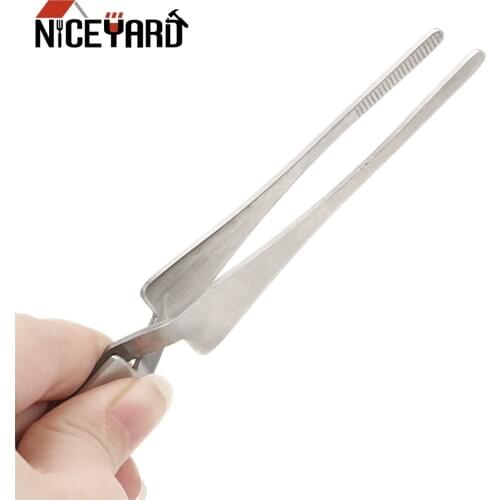 NICEYARD Maintenance Tools Stainless Steel Non-slip Tweezers Cross Lock Reverse Action Tweezer Save Effort