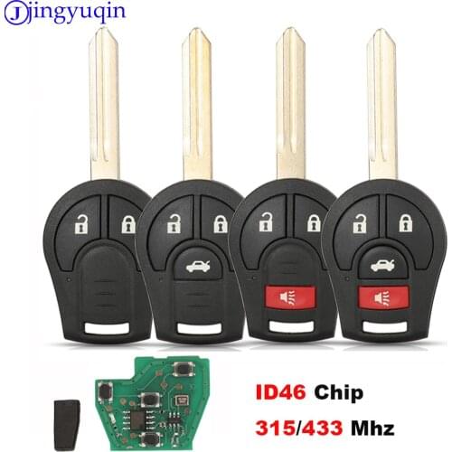 Jingyuqin 315MHZ Remote Key For Nissan Sylphy Cube Juke Rogue Micra Qashqai Altima Maxima Sentra Versa Transmitter CWTWB1U751
