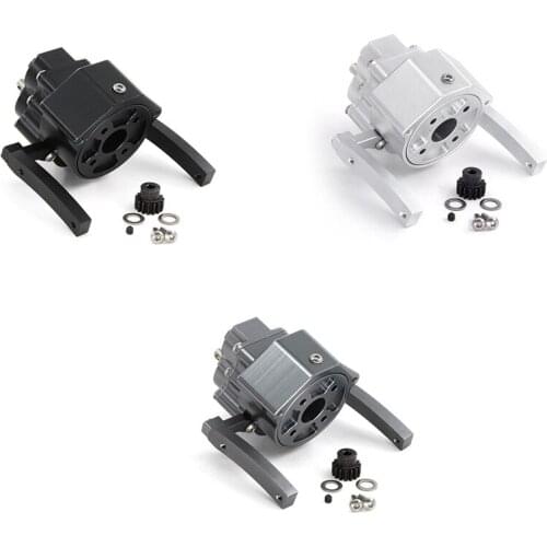 Prefixal Gearbox Front Motor Transmission Gear Box for 1/10 RC Crawler Car Axial SCX10 & SCX10 II 90046 Parts