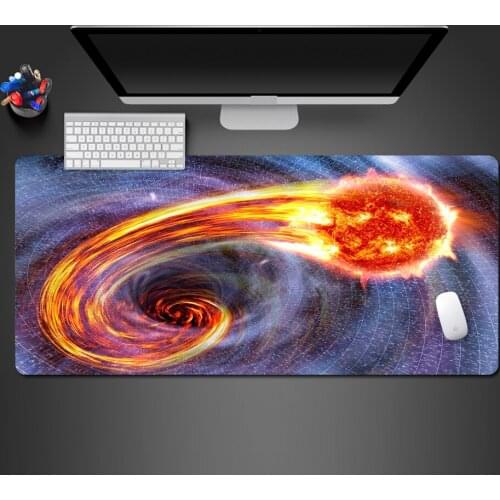 Cool Overbearing Space Fireball Mouse Pad High Quality Print Rubber Washable Pad Hot Office Game Computer Keyboard Mouse Mat