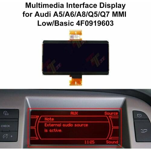 Multimedia Interface LCD Display for Audi A5/A6/A8/Q5/Q7 "MMI" Basic 4F0919603