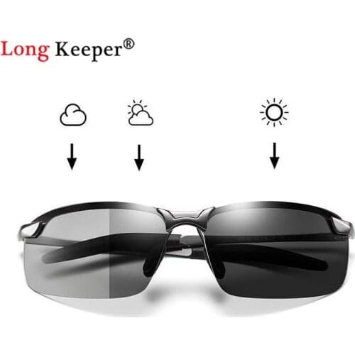 Polarized Photochromic Sunglasses Mens Transition Lens Glasses for Driving at Night Male Driver Safty Goggles Gafas De Sol