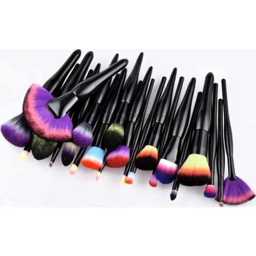 By dhl 10sets Cosmetics Brushes Tool Kit Face Foundation Blush Powder Eyeshadow Sector Oval 22pcs Makeup Brush Set new