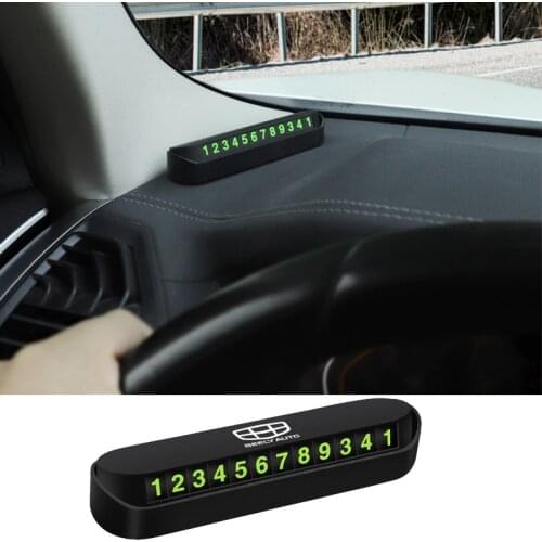 Phone Number Car Temporary Parking Card Telephone Number Car Accessories For Geely Atlas SUV Boyue Borui Coolray Emgrand NL3 EX7