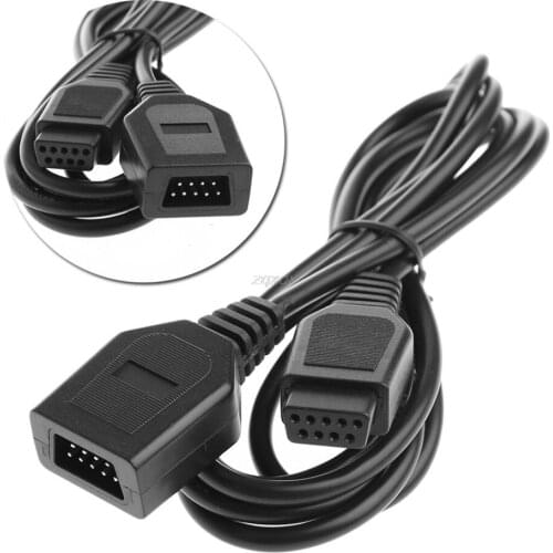 OOTDTY 9 Pin 1.8M/6FT Extension Cable Cord For Sega Genesis 2 Controllers Handle Grip