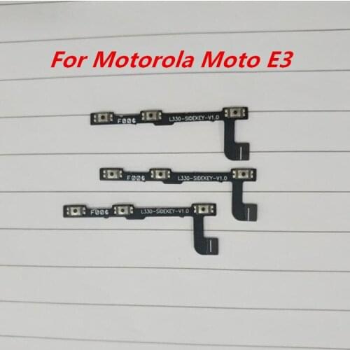 Wholesale Price 50PCS/Lot For Motorola Moto E3 Volume Side Button Flex Cable & Power On/Off Switch Button Flex Cable Ribbon