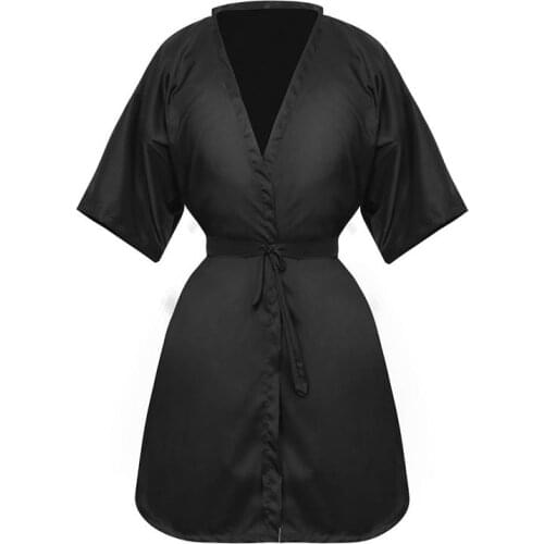 Hairdressing Cape Hair Coloring Gown Waterproof Hair Salon Haircut Cape Cloth Black Salon Client Gown Robes Hair Cutting Smock