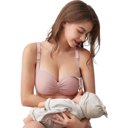 Maternity Nursing Bra Wirefree Breastfeeding Feeding Pregnancy for Mothers Female Bralette Cotton Underwear Clothing Breathable