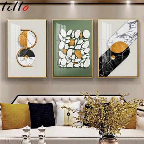 Modern minimalist abstract painting Nordic marble canvas Scandinavian nature poster and art print frameless picture for bedroom