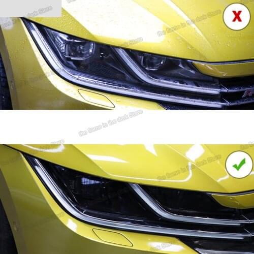 Lsrtw2017 TPU Transparent Black Car Headlight Protective Film for Volkswagen cc arteon 2018 2019 2020 anti-scratch sticker vw