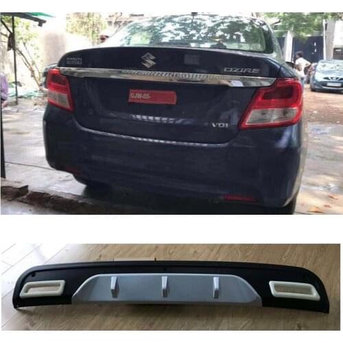 EXTERIOR AUTO PARTS REAR SPOLIER BUMPER TRIMS COVER REAR DIFFUSER LIPS FIT FOR SUZUKI DZIRE 2018 DIFFUSER ACCESSORIES