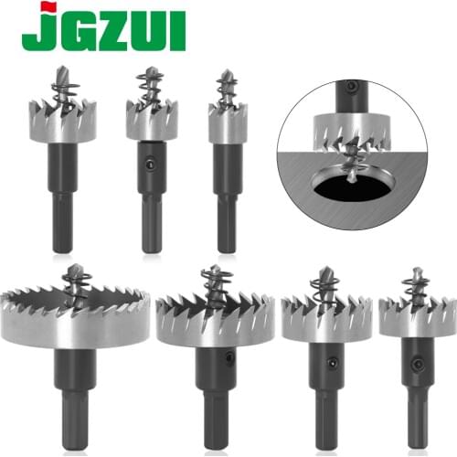 7Sizes HSS Drill Bit High Speed Steel Carbide Tip Hole Saw Tooth Cutter Metal Drilling Woodwork Cutting Carpentry Crowns