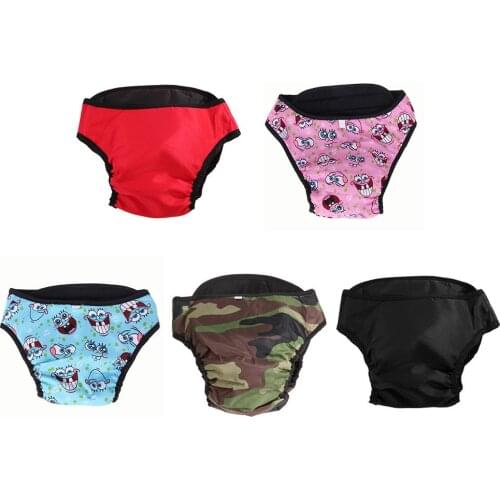XS-XXL Dog Diaper Physiological Pants Sanitary Washable Female Dog Panties Shorts Underwear Briefs For Dogs