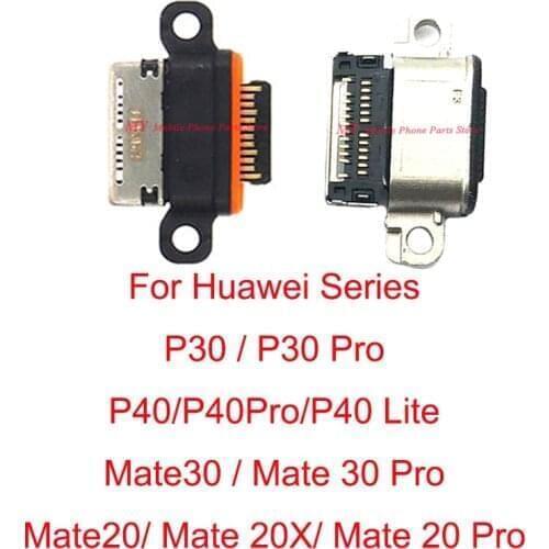 50 PCS Micro USB Charge Charging Connector Plug Dock Socket Port For Huawei P30 P40 Pro Lite Mate 20 30 Pro 20X Honor V20