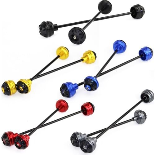 1 Pair Motorcycle Front & Rear Wheel Fork Axle Sliders Cap Crash Protector For BMW S1000R S 1000 R S1000 R 2014 2015 2016 2017