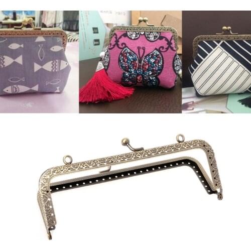 1pc Useful Metal Frame Kiss Clasp For Handle Bag Purse DIY Accessories LX9F