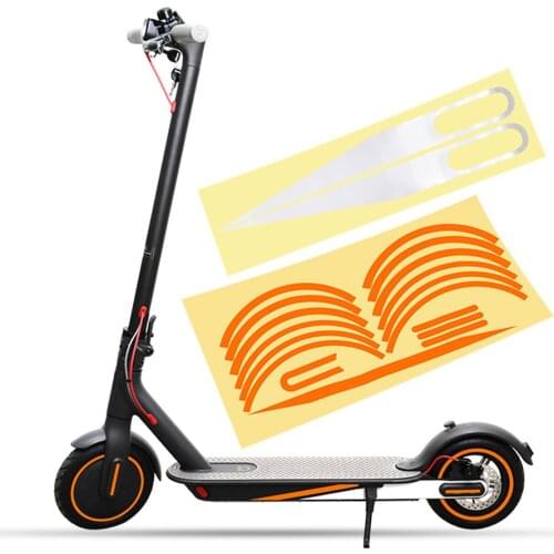 1pc Electric Scooter Reflective Sticker Cover Set Body Warning Stickers For XiaoMi M365 Pro 1S Electric Scooter Skateboard Parts