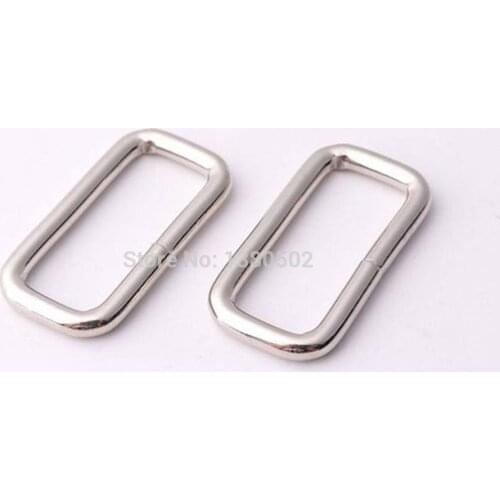 10pcs Silver Color Rectangle buckle for belt Backpacks Bag Garment DIY hardware Accessories