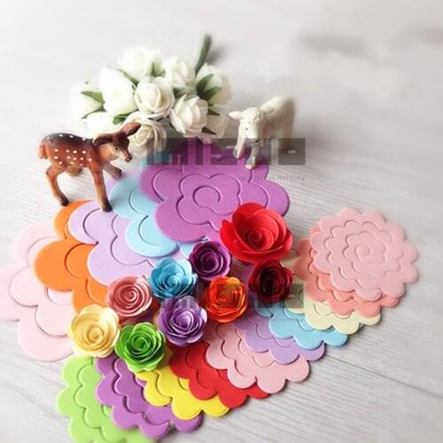 3D craft papers 10 colors flower paper quilling DIY rainbow origami material paper quilling 20PCS wholesale