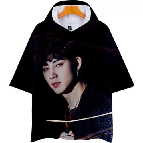 3D Kpop GOT7 hoodie sweatshirt Jackson 3D print Hooded hoodies Men/Women Harajuku hoodie Short Sleeve Clothes newest Clothing