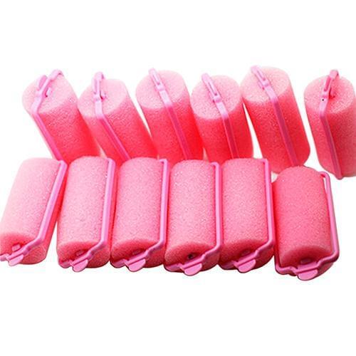 6Pcs Fashion Sponge Foam Hair Curlers Rollers Twist Salon Hairs Styling Tools