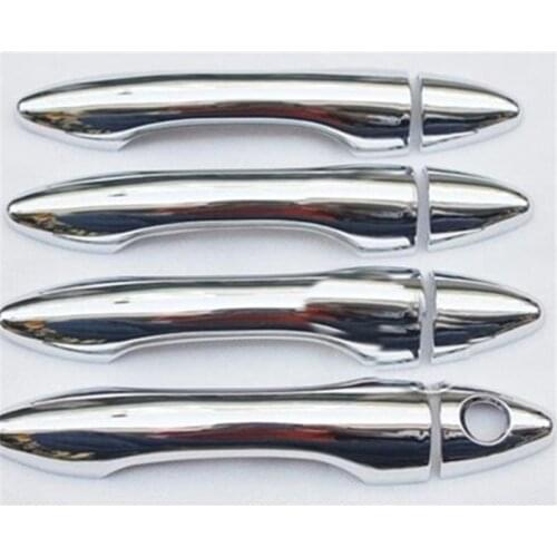 Car styling Accessories for Hyundai IX 35 Ix35 2010 20112012 2013 2014 2015 8Pcs/Set ABS Chrome Door Handle Cover Trim Sticker