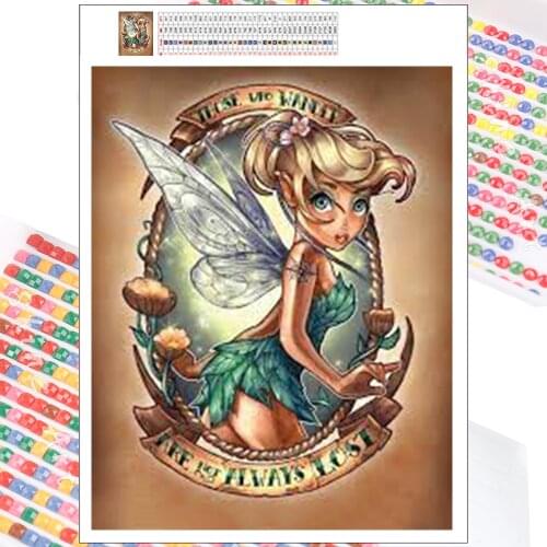 Diamond Painting Disney Fairy Tale 5D DIY Cartoon Fantasy Princess Full Drill Cross Stitch Wall Stickers Art Mosaic Home Decor