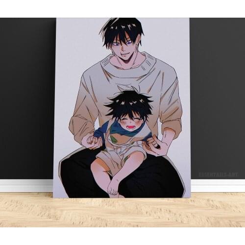 Toji and Megumi Fushiguro Jujutsu Kaisen Anime Poster Wall Art Bedroom Print Living Room Home Decor Painting Decoration Canvas