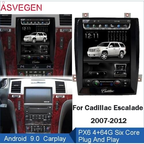 PX6 10.4" For Cadillac Escalade RAM 4G 64G With Android 9.0 Car DVD GPS Navigation Radio Audio Multimedia Player