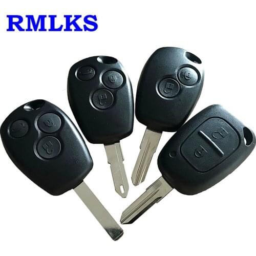 RMLKS 2 3 Buttons Car Key Shell Remote Fob Cover Case For Renault Dacia Modus Clio 3 Twingo Kangoo 2 With VAC102 NE73 VA6 Blade