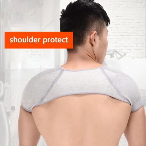 Elastic Shoulders Protector Elastic Shoulder Support Bandage Sports Breathable Back Double Shoulder Protector Pad keep warm