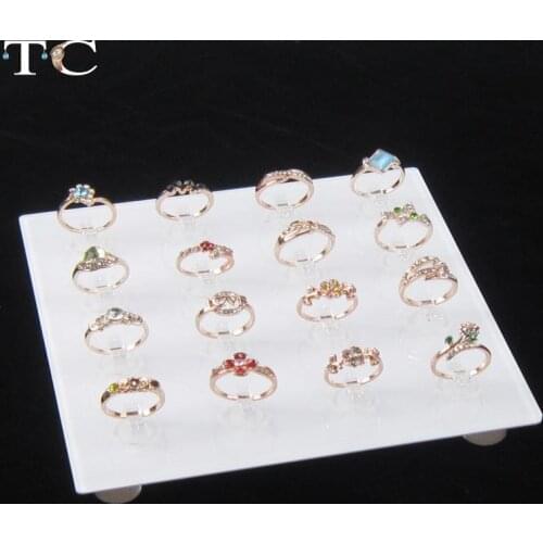 Elegant Jewelry Display Stand Acrylic Ring Holder Jewelry Stand Showcase Jewelry Display Tray
