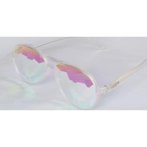 Emazing transparent kaleidoscope glasses Fashion clear Kaleidoscope glasses