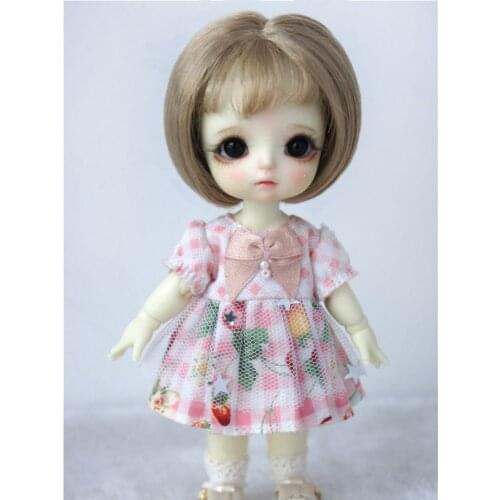 JD555 1/8 1/6 1/3 Fashion Air bangs BJD Synthetic Mohair Wig For size 5-6inch 6-7inch and 8-9inch Doll Fashion Doll Accessories