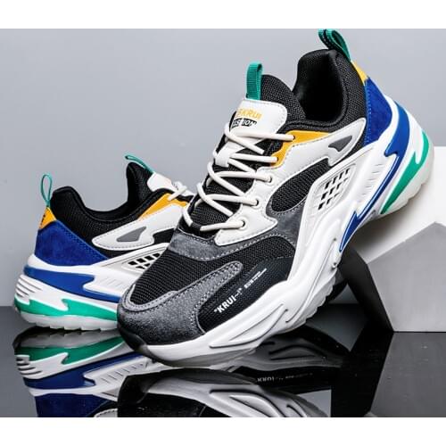 Thick Sole Men Chunky Sneakers Light Wear-resistance Men Running Shoes High Quality Women Sport Walking Shoes Autumn Winter New