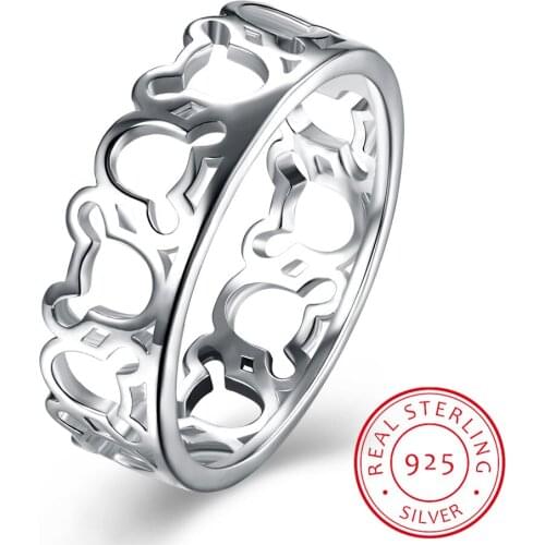 LEKANI Fashion Silver Fine Jewelry 925 Silver Rings Beautiful Rings for Women Girls Ring Gifts ( Size 6,7,8,9 )