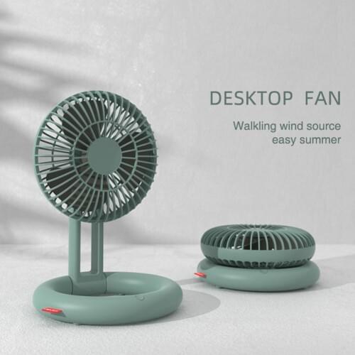 Mini Folding USB Rechargeable Extendable Muted Home Office Desktop Cooling Fan Desk Home Office Fan Handheld Small Pocket Fan