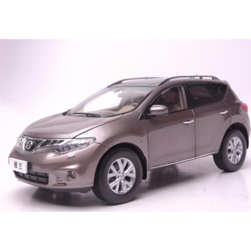 1:18 Diecast Model for Nissan Murano 2011 Brown SUV Alloy Toy Car Miniature Collection Gift