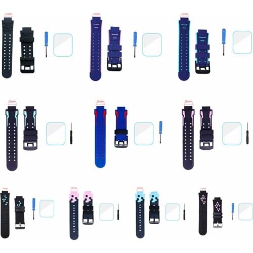 15mm Man Breathable Wrist Strap Silicone Buckle For Huawei Xiaomi Xiaoxun Sport Replaceable Watch Band smart Watch Accessories