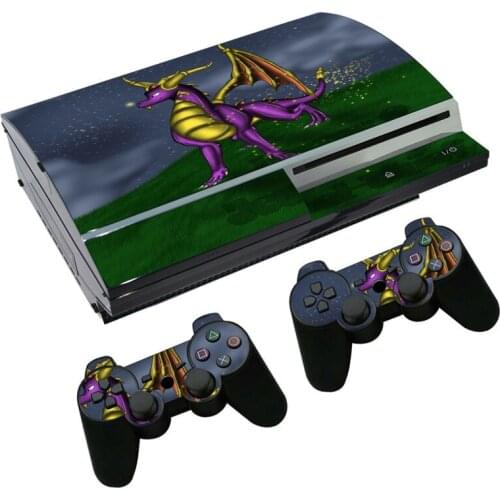 Spyro The Dragon Skin Sticker Decal for PS3 Fat PlayStation 3 Console and Controllers For PS3 Fat Skins Sticker Vinyl