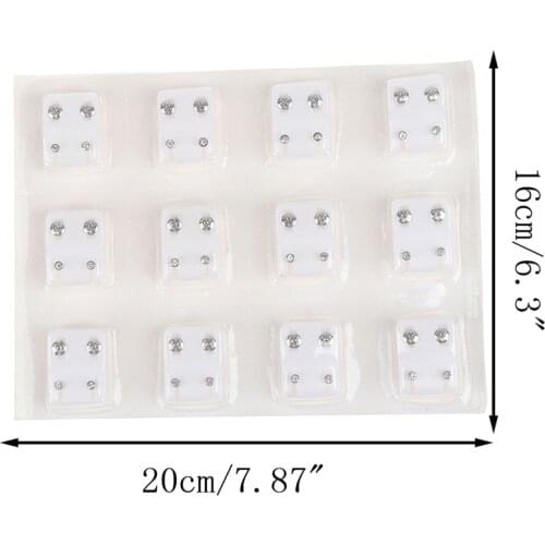 12Pairs Medical Earrings Piercing Tool Kits Women Jewelry Piercing Stud Earring Colorful Surgical Steel Ear Studs Earrings Set