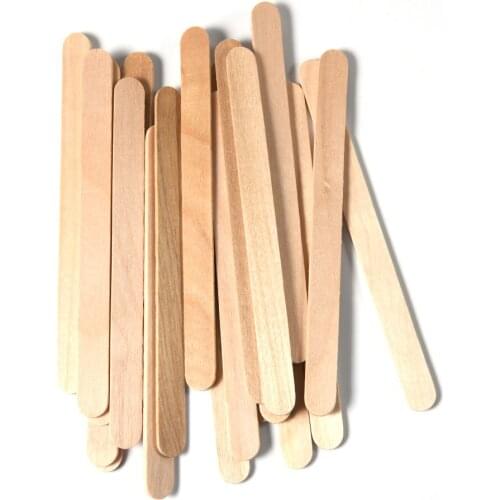 50/100Pcs/Set Popsicle Sticks Natural Wooden Pop 11.4CM Length Wood Craft Ice Cream Sticks Popsicl Accesorios
