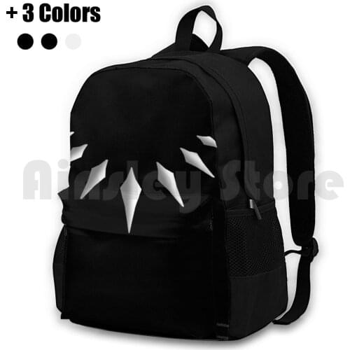 Bow To The King Outdoor Hiking Backpack Riding Climbing Sports Bag Tchalla Golden Wakanda Infinity War King Vibranium Soul