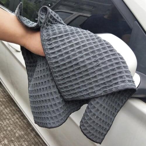 40x40CM Car Wash Microfiber Towel Car Cleaning Drying Cloth Hemming Car Care Cloth Detailing Car Wash Towel