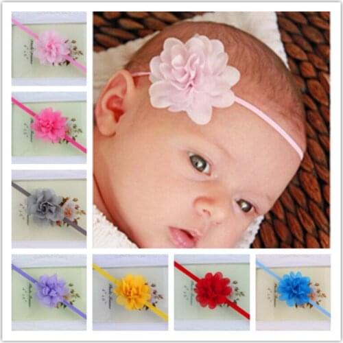 12pcs Girl Headbands Baby Flower Bands 2019 Brand New Style Toddler Infant Headband Hair Bow Band