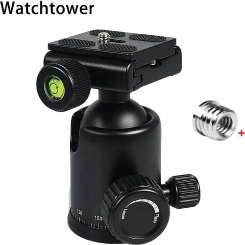 Profession Ballhead 36mm Ball Diameter Panoramic Tripod Head Dslr Camera Video Mount With Quick Plate For Digital Camera