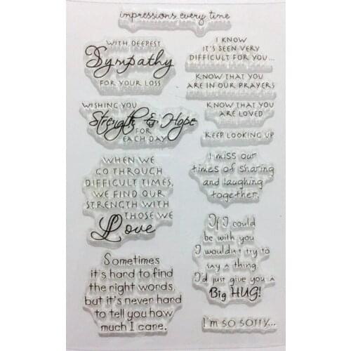 English words Transparent Clear Silicone Stamp/Seal for DIY scrapbooking/photo album Decorative clear stamp
